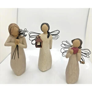 Lot of 3 Willow Tree Angels – Freindship, Angel of Hope, Angel of My Heart
